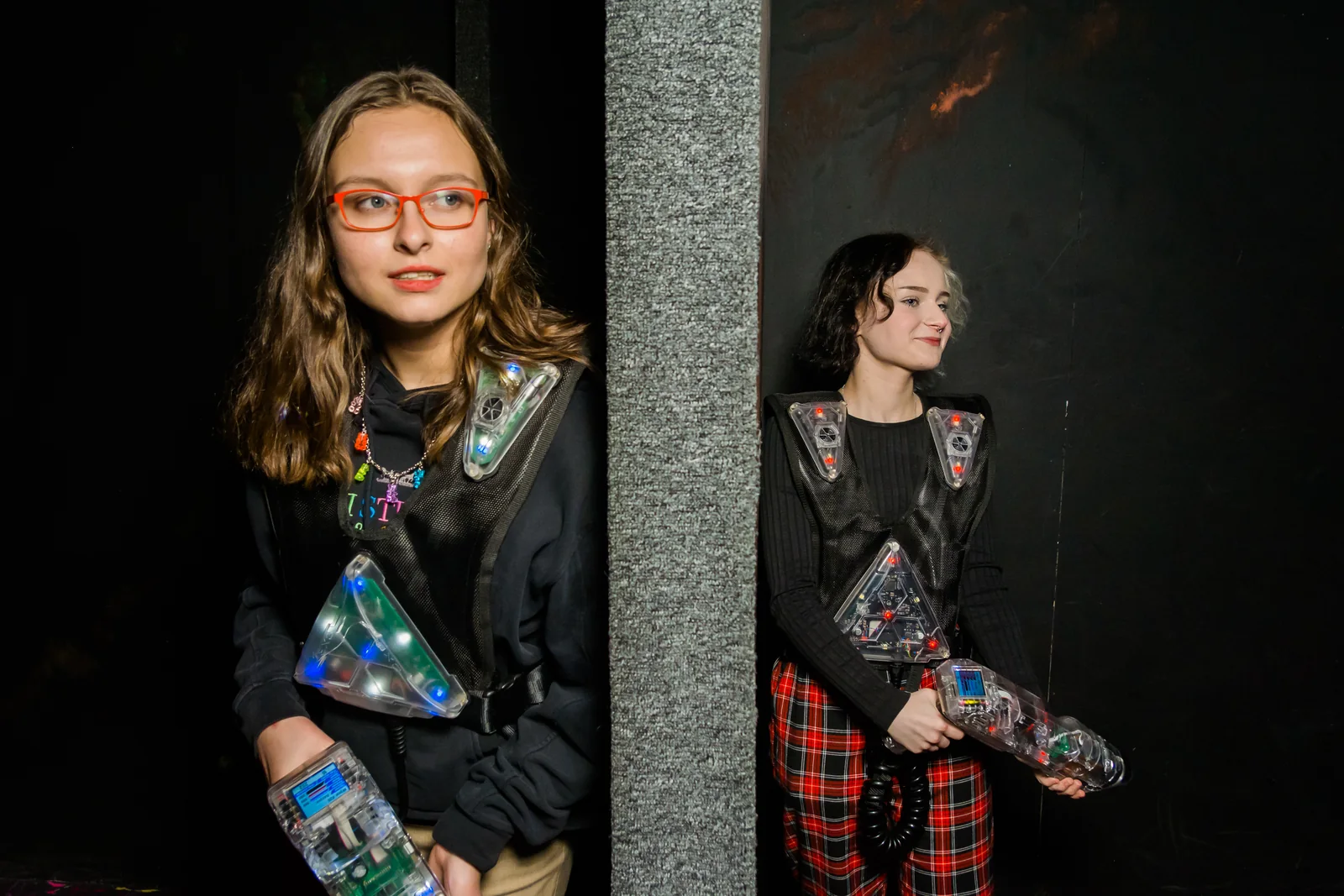 Подруги после командного раунда в LaserLand Чита